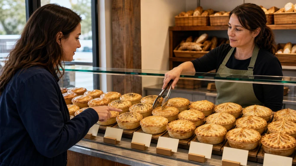 How to Order an Australian Meat Pie at a Bakery