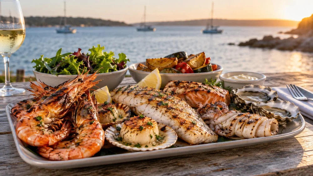 Australian Seafood Grill: Species, Doneness, and Sides