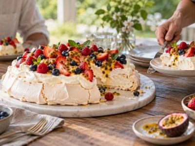 Sharing Pavlova: Slice Size, Toppings, Texture, and Timing