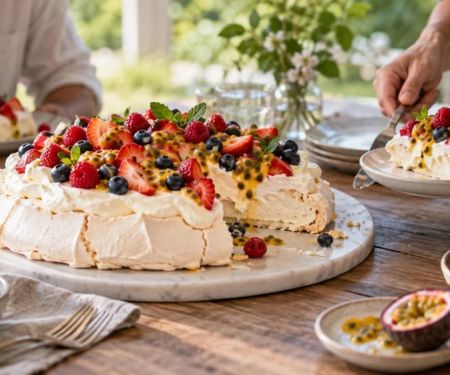 Sharing Pavlova: Slice Size, Toppings, Texture, and Timing